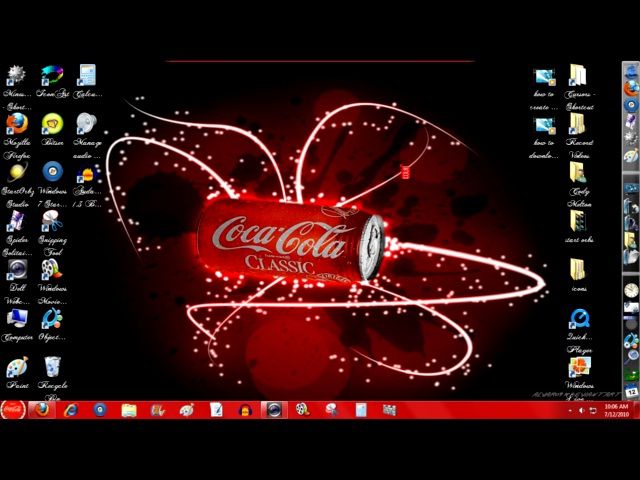 coca-cola windows 7 theme