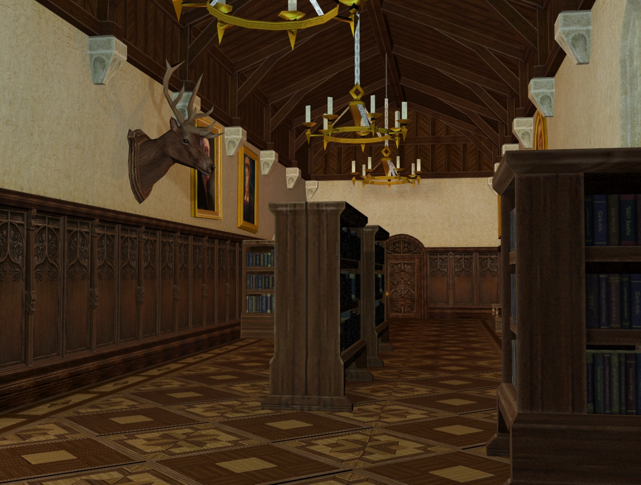 Corridor of the seventh floor Hogwarts by suummalumcuique on DeviantArt