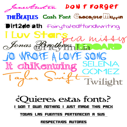 Fonts Pack