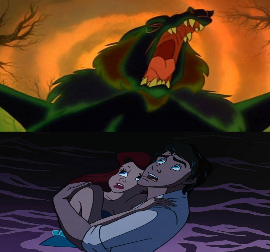 Ariel and Eric reacts to the Great Animal by cyborg802 on DeviantArt