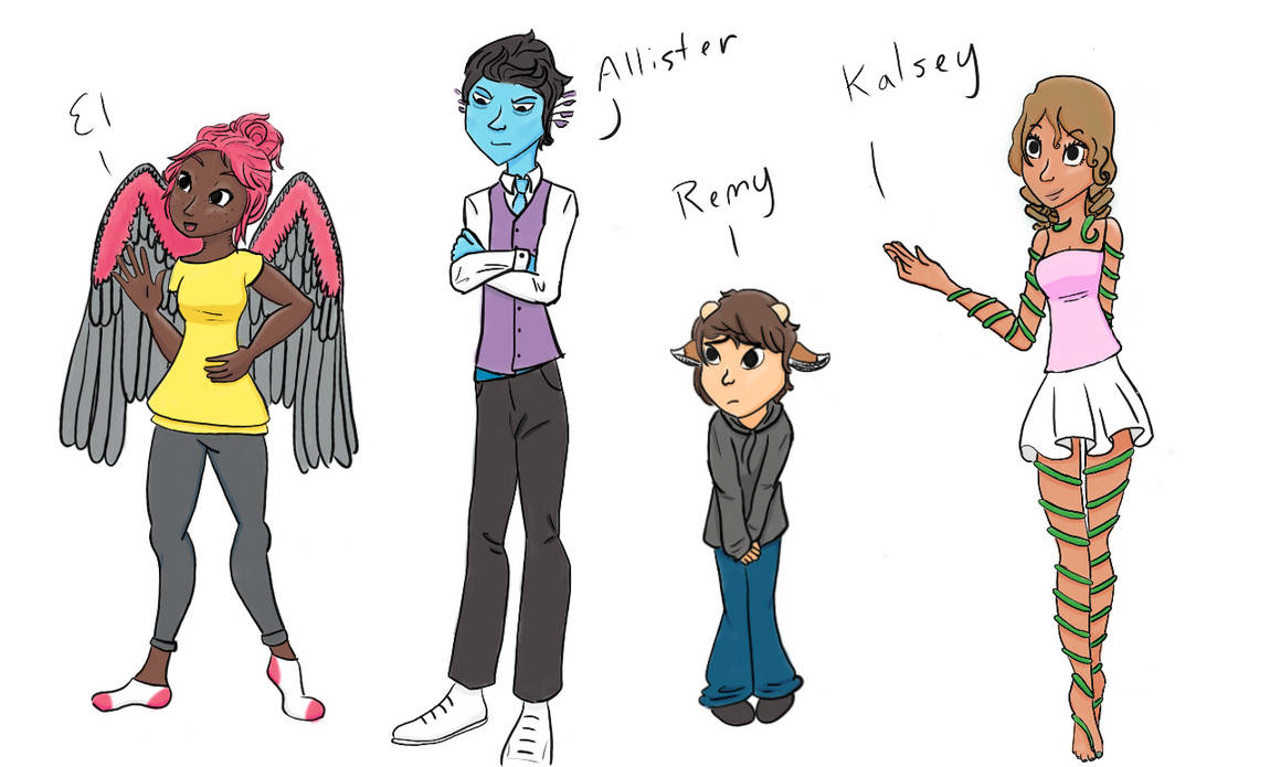 Ocs With Color by QuintessentiallyWild on DeviantArt