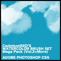 CadmiumRED Watercolor Brush Set Mega Pack