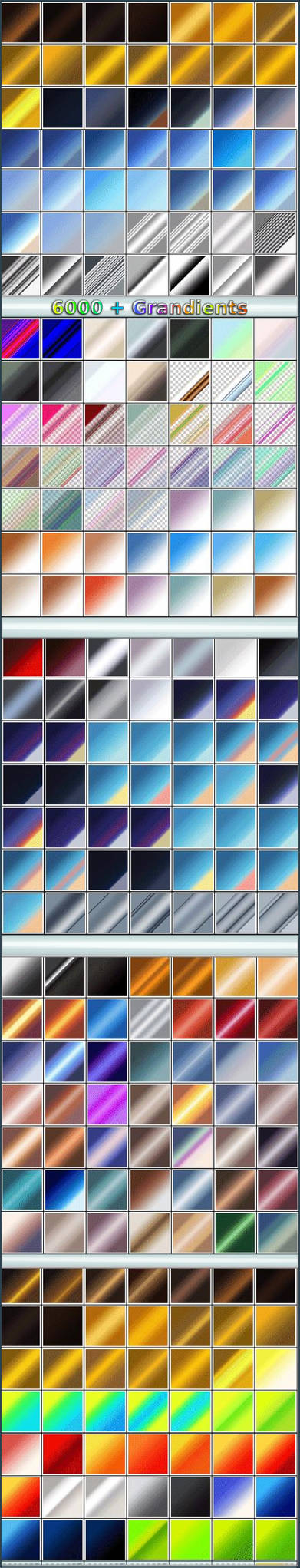 6000+ Photoshop gradients and shapes by ilnanny