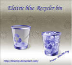 Elettric Blue Recycler bin