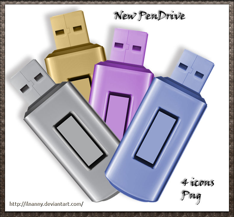 Pen Drive Computer Color PenDrive-colors by ilnanny on DeviantArt