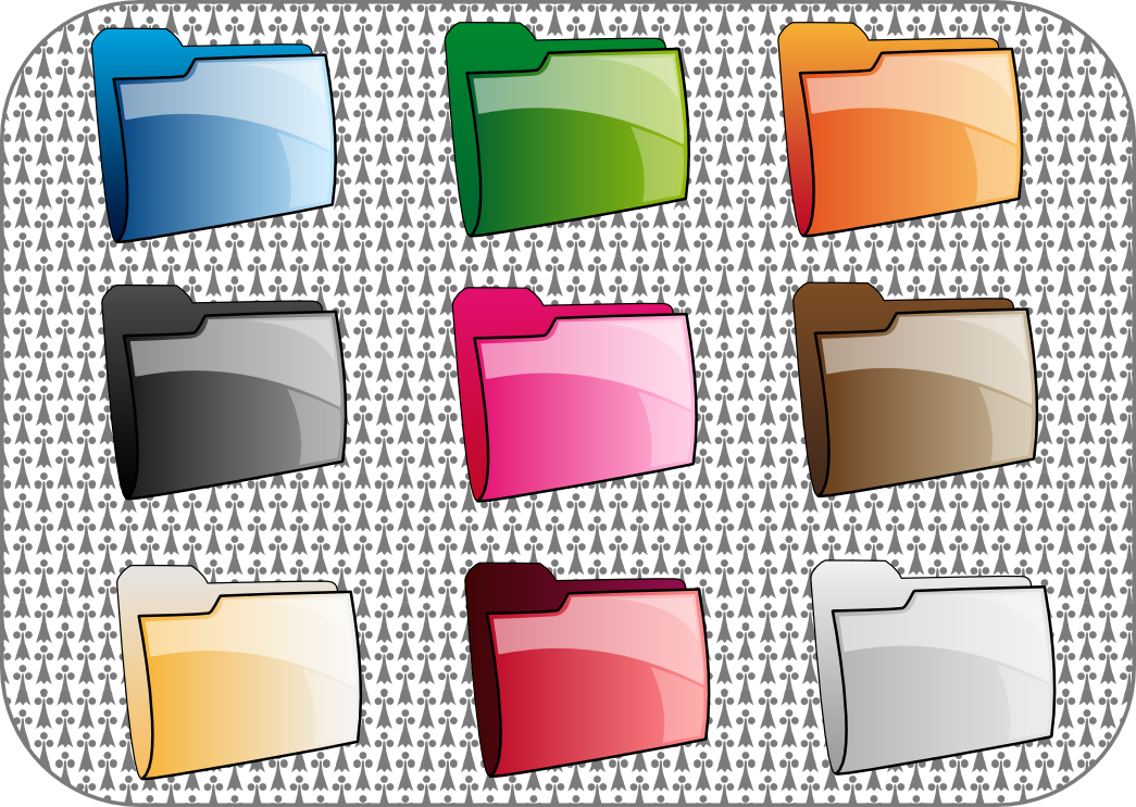 Rainbow folders