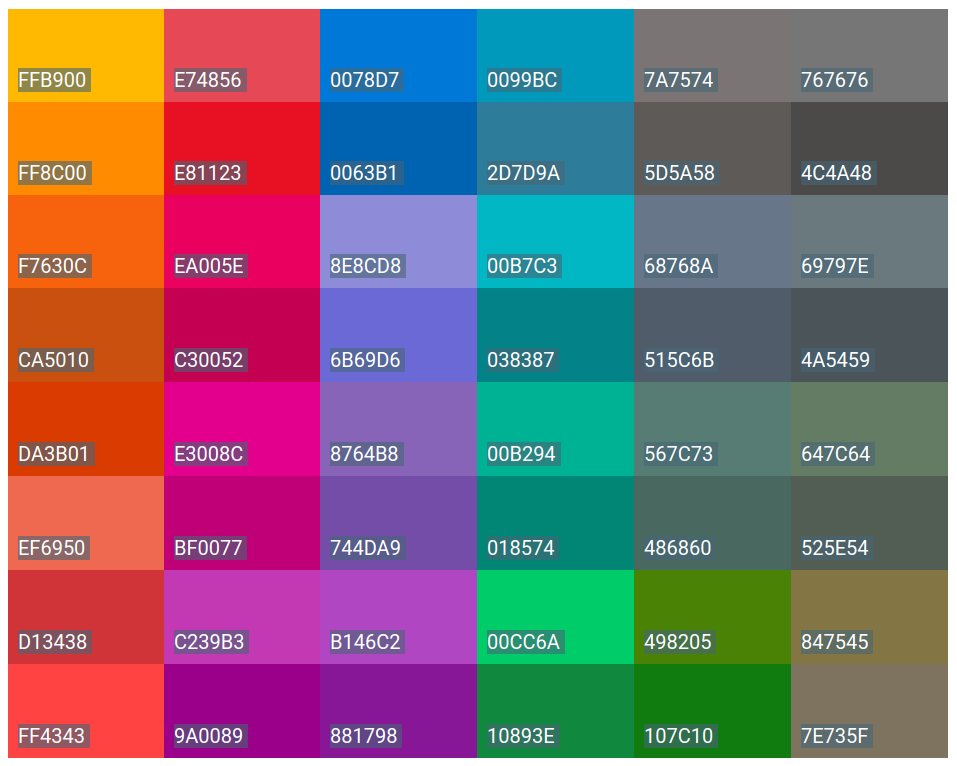 Flat-bare-colors 'Gimp-inkscape-palettes' by ilnanny on DeviantArt