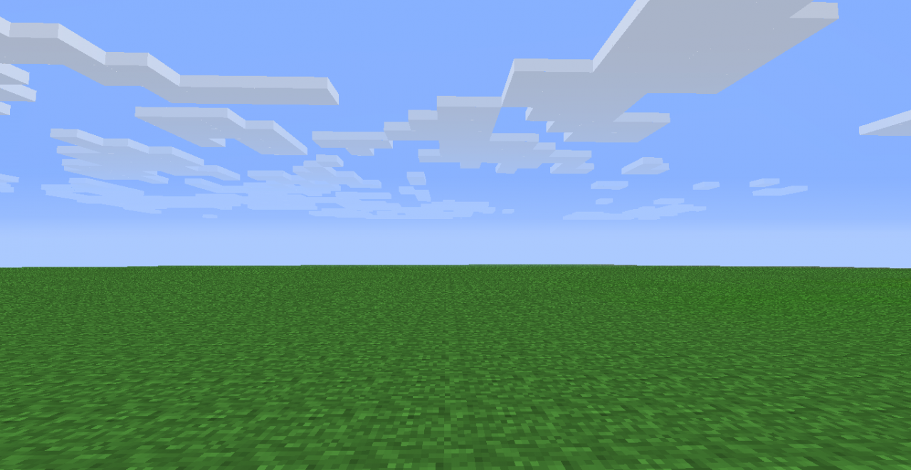 Flat Grass Map for MINECRAFT