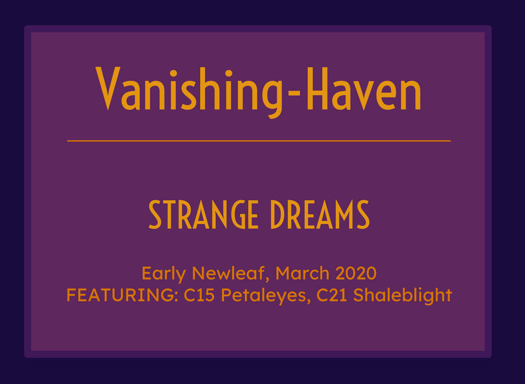 VH Strange Dreams by UmbreeSolo162 on DeviantArt