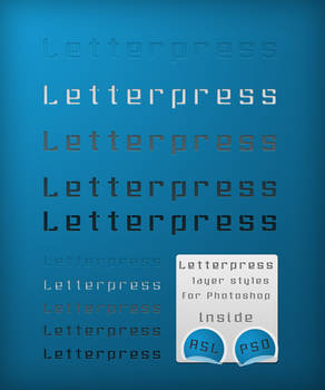 Letterpress Layer Styles