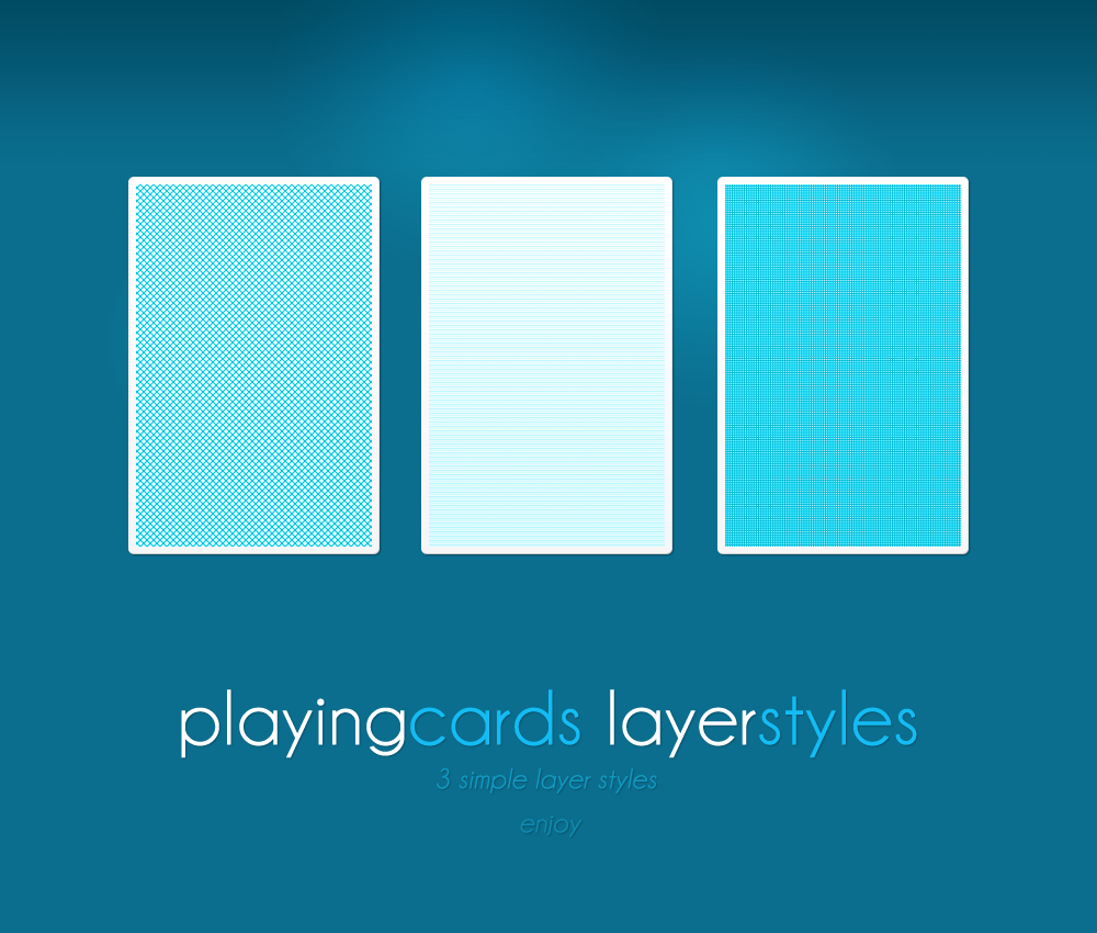 Playng Cards Layer Styles By Idered On Deviantart