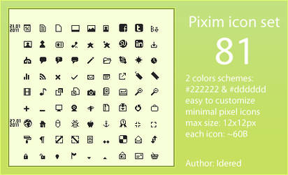 Pixim icon set