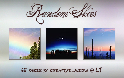 Icon Bases: Random Skies