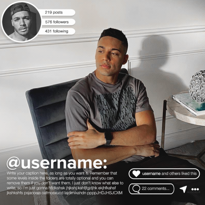 Instagram Post Template 002 (by Allscallie) by allscallie on DeviantArt