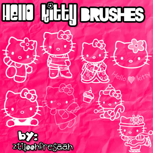 Hello kitty brushes