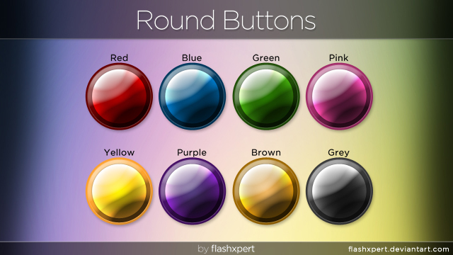 Round Buttons by ibrahimssa on DeviantArt
