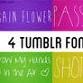 4 tumblr fonts