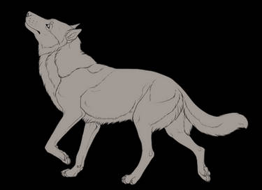 Free Canine Lineart [Color-blocked PSD File+PNG]