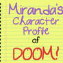 Character Profile of DOOM! - Template