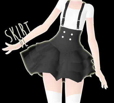 mmd dl - suspender skirt remake