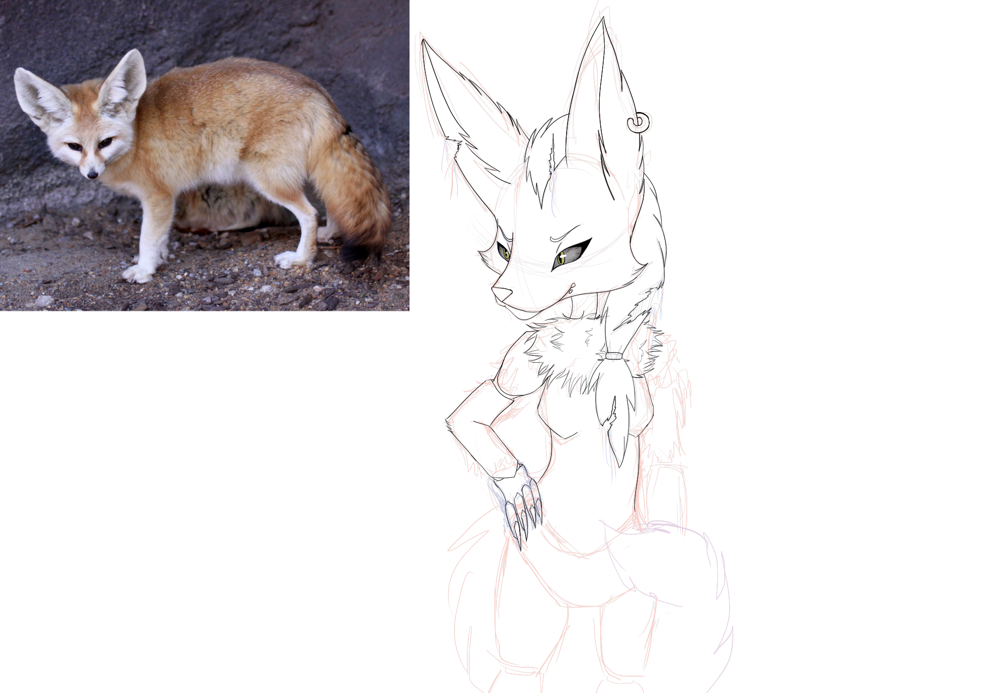 Fennic the Fennec fox (FNAF Oc) by MindybTV on DeviantArt