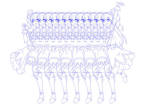 12 Headed Prettycure Like Magical Girl