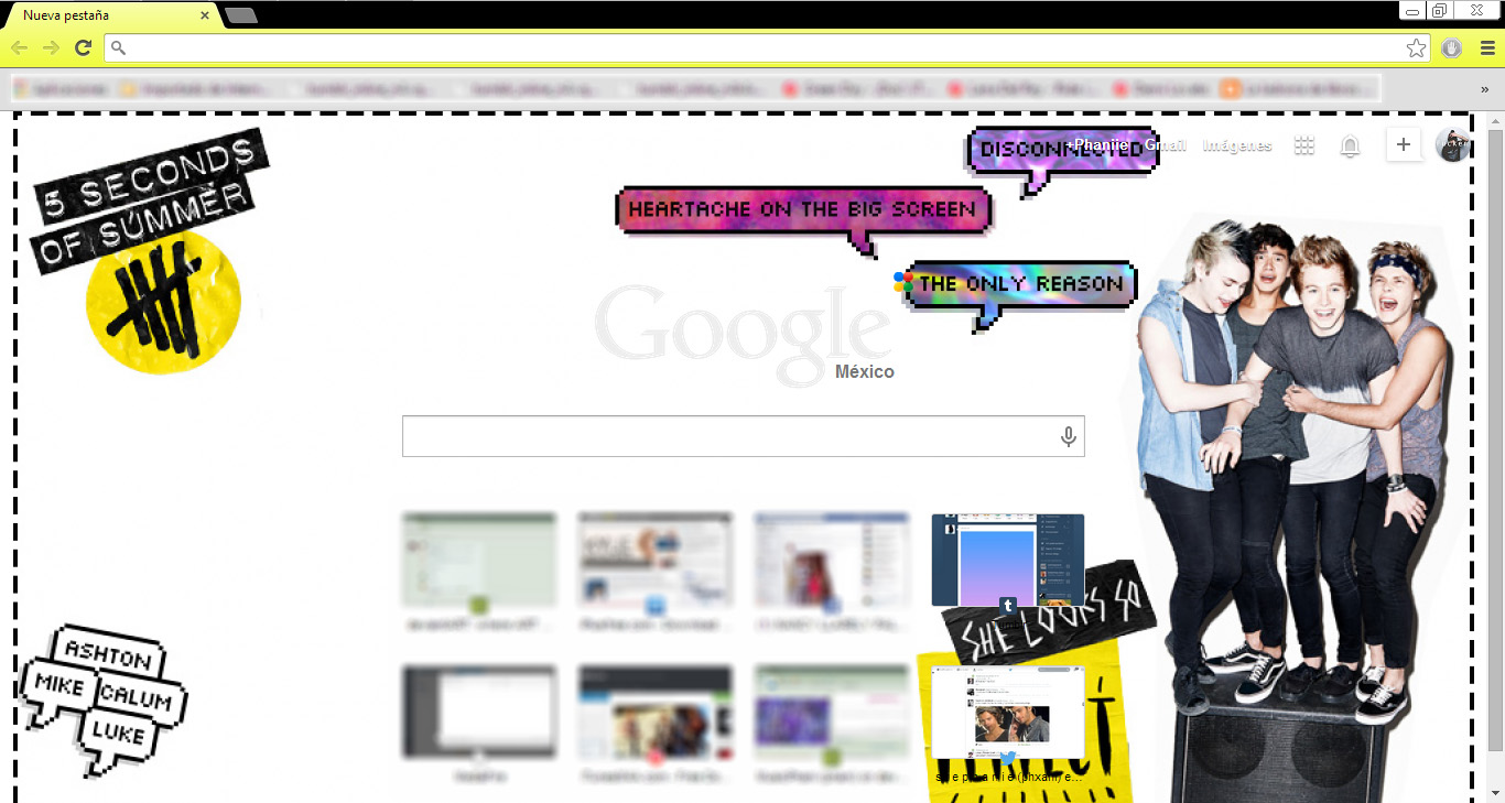 5sos theme google chrome {phxani} by phxani on DeviantArt