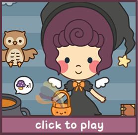 Buttons Halloween Dress Up Game