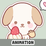 Doggy cupcake animation