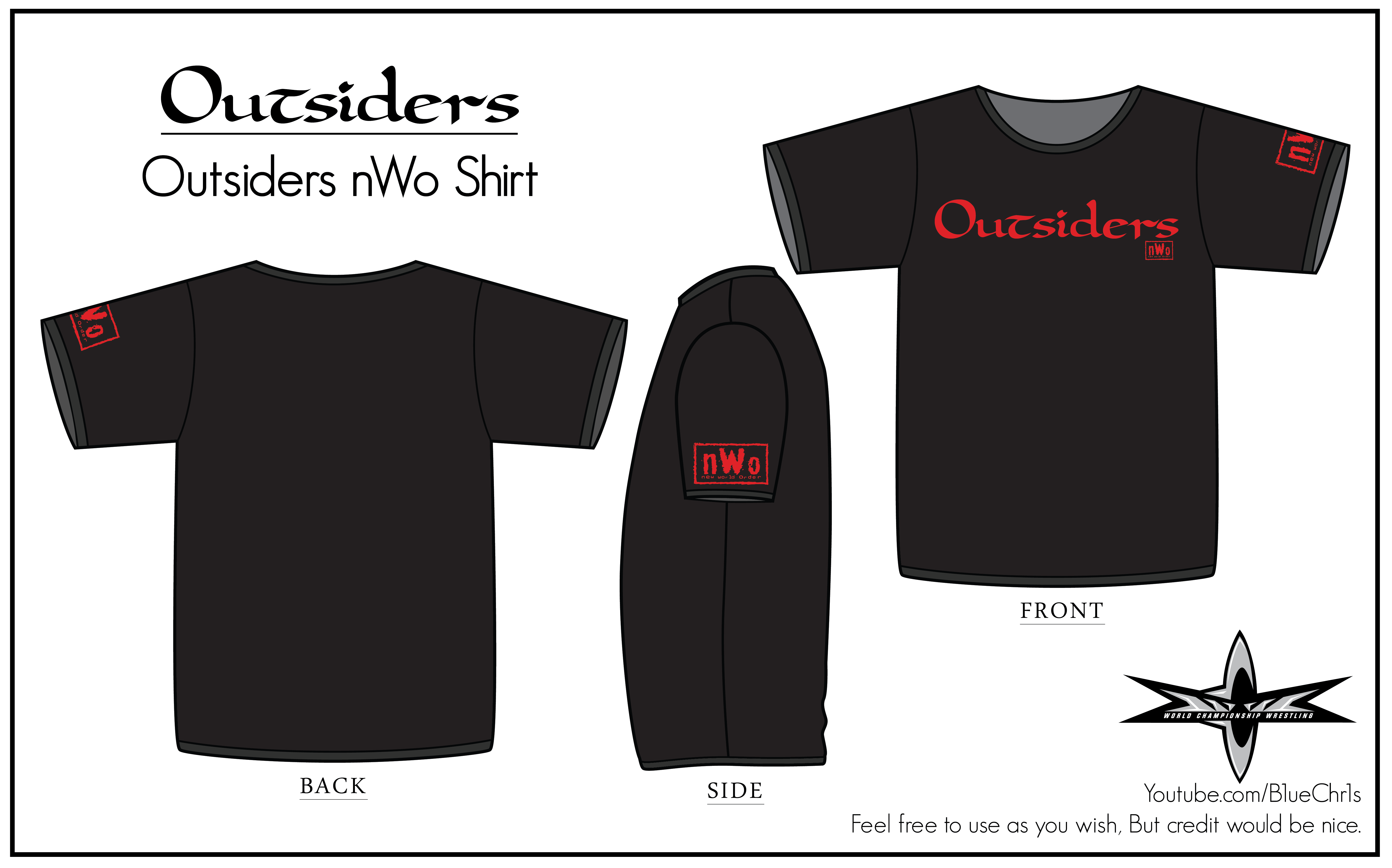 Outsiders nWo Shirt by B1ueChr1s on 