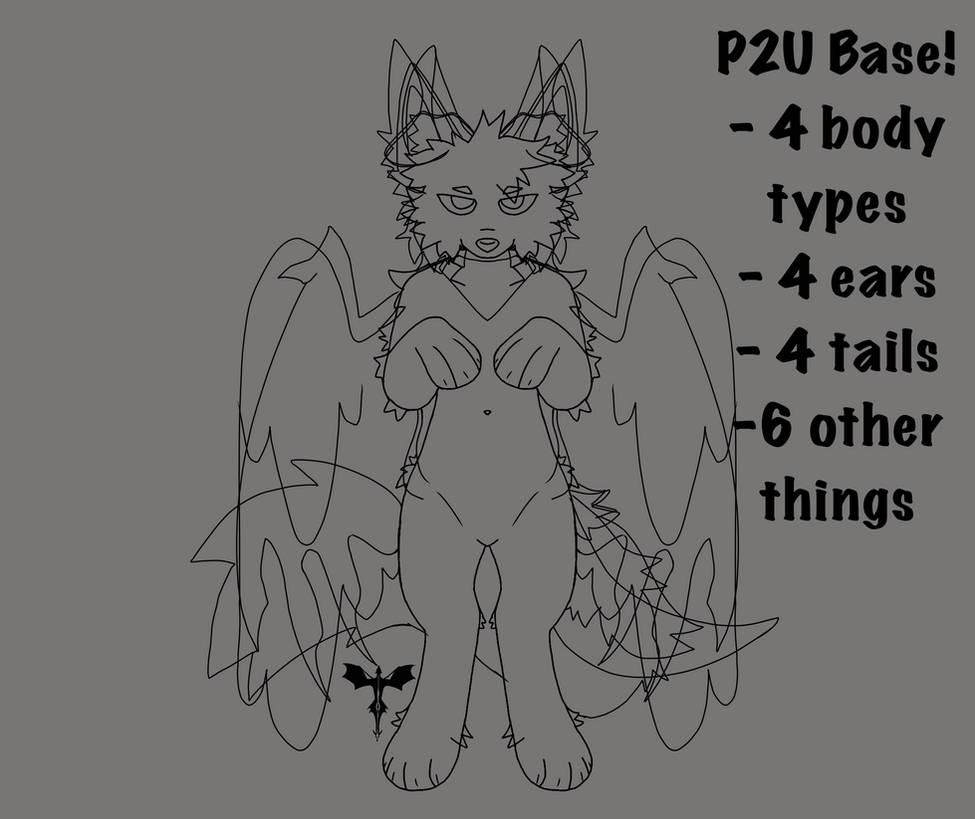 P2U Anthro base by CrystalIine on DeviantArt