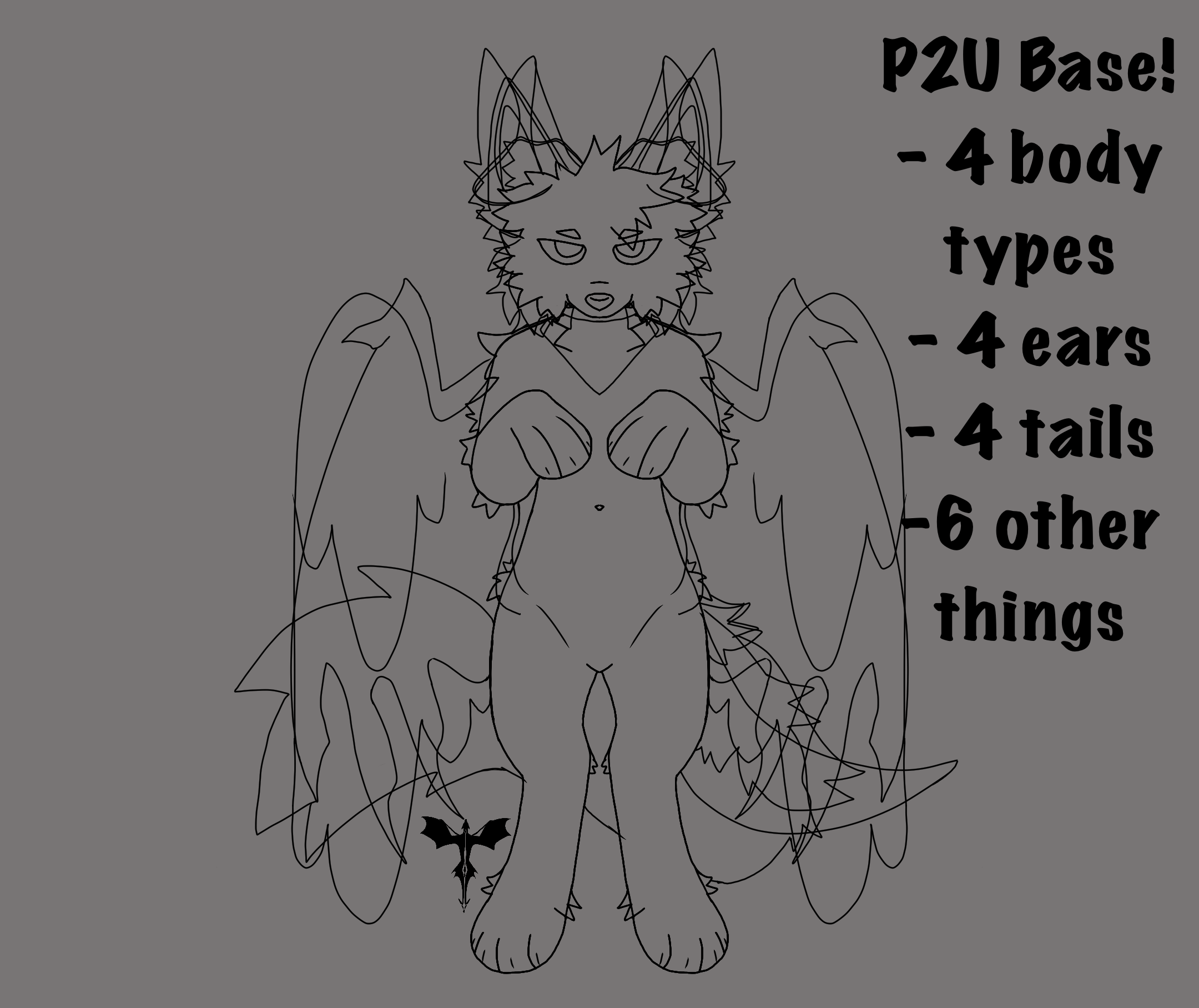 P2u anthro base try 2 by CrystalIine on DeviantArt