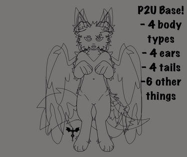 P2U Anthro base by CrystalIine on DeviantArt