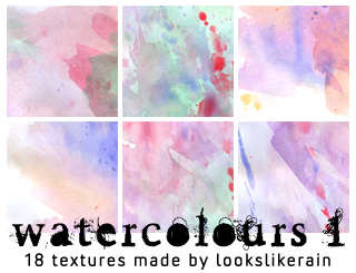 Watercolours - Set 1 by lookslikerain on DeviantArt