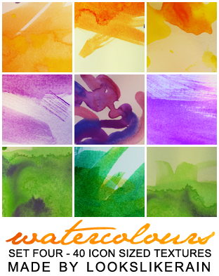 Watercolours - Set 4 by lookslikerain on DeviantArt