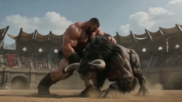 Giant Man vs Minotaur by stevethehun on DeviantArt