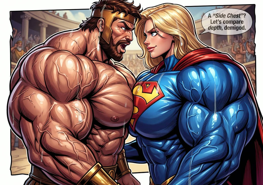 Supergirl vs Hercules by stevethehun on DeviantArt