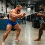 Randy and Felix - grappling match 02