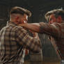 Son vs Dad - bareknuckle fight with farmer guys