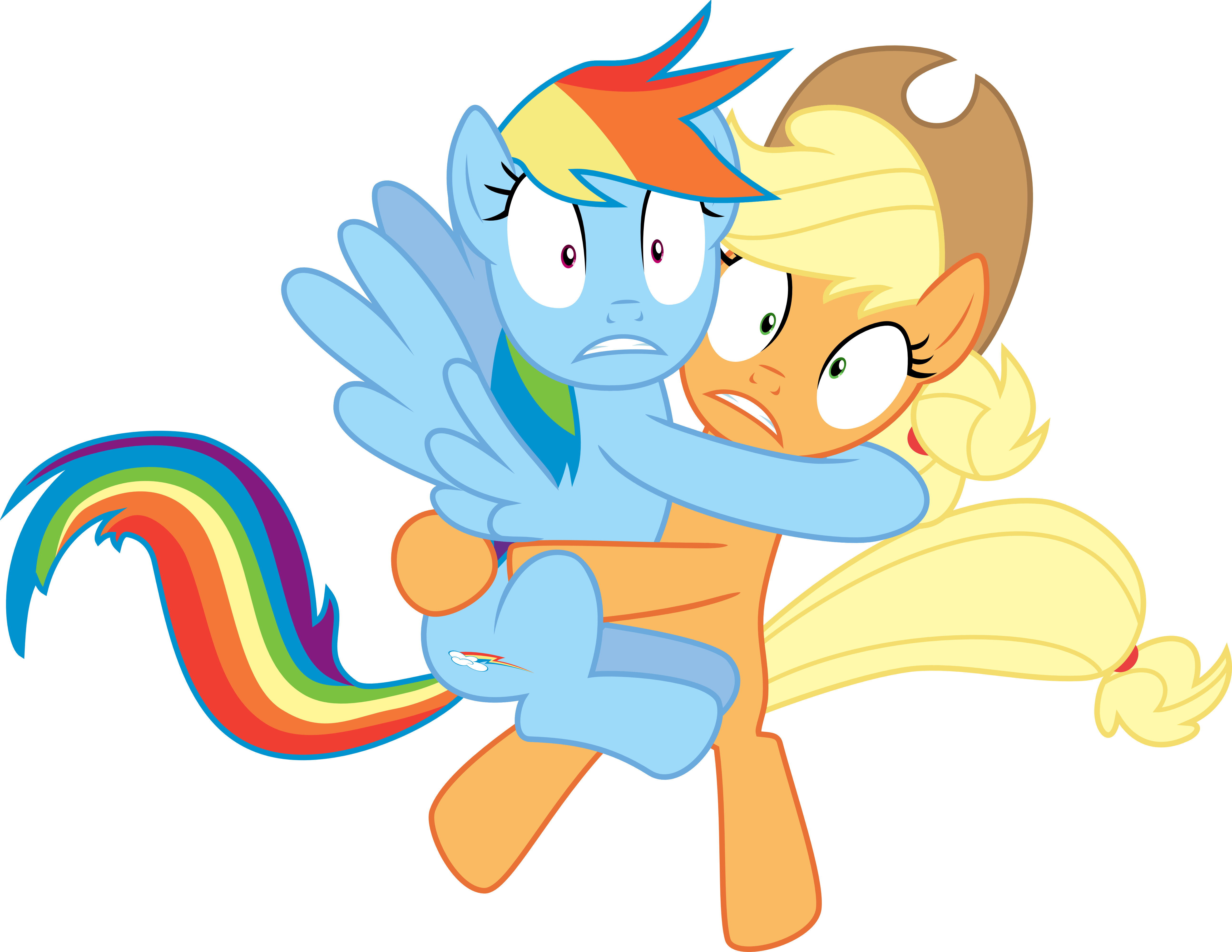 Rainbow Dash And Applejack By Rolin11 On Deviantart