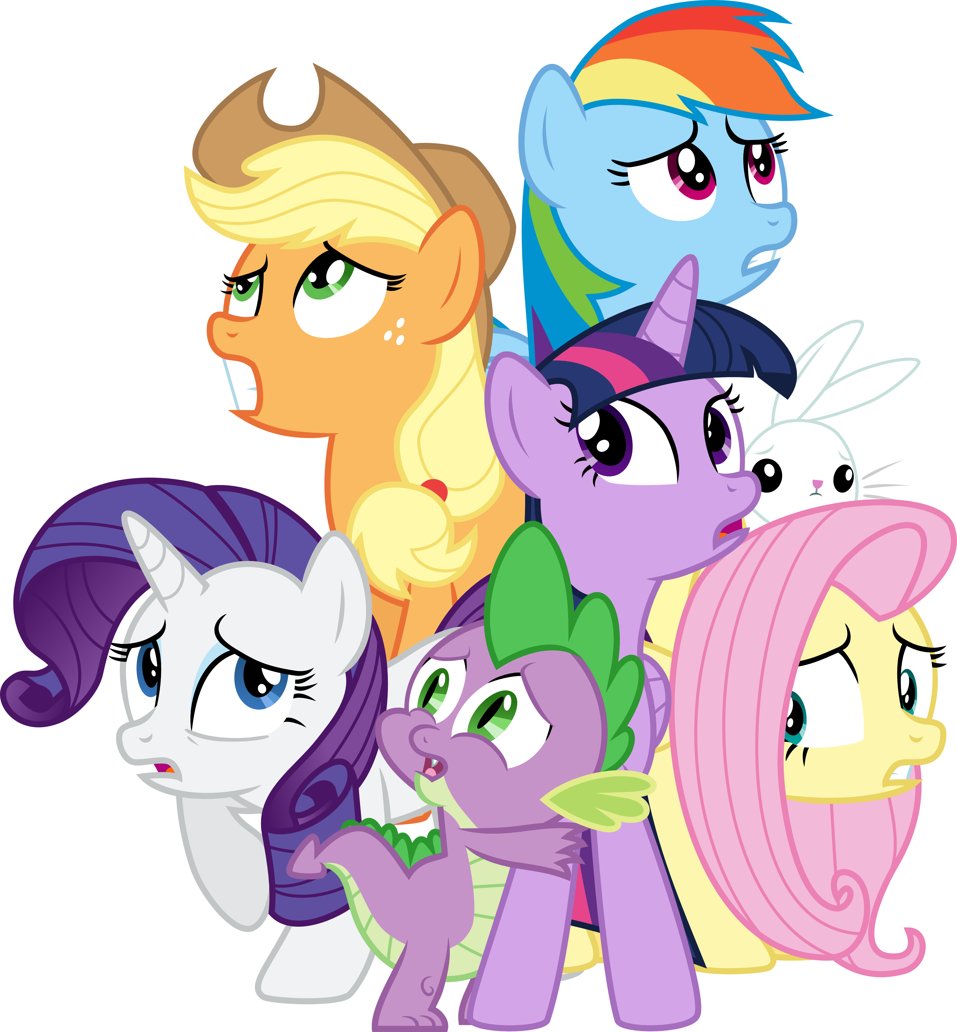 Mane Five Scared by JeatzAxl on DeviantArt