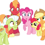 Pinkie With The Apple Family