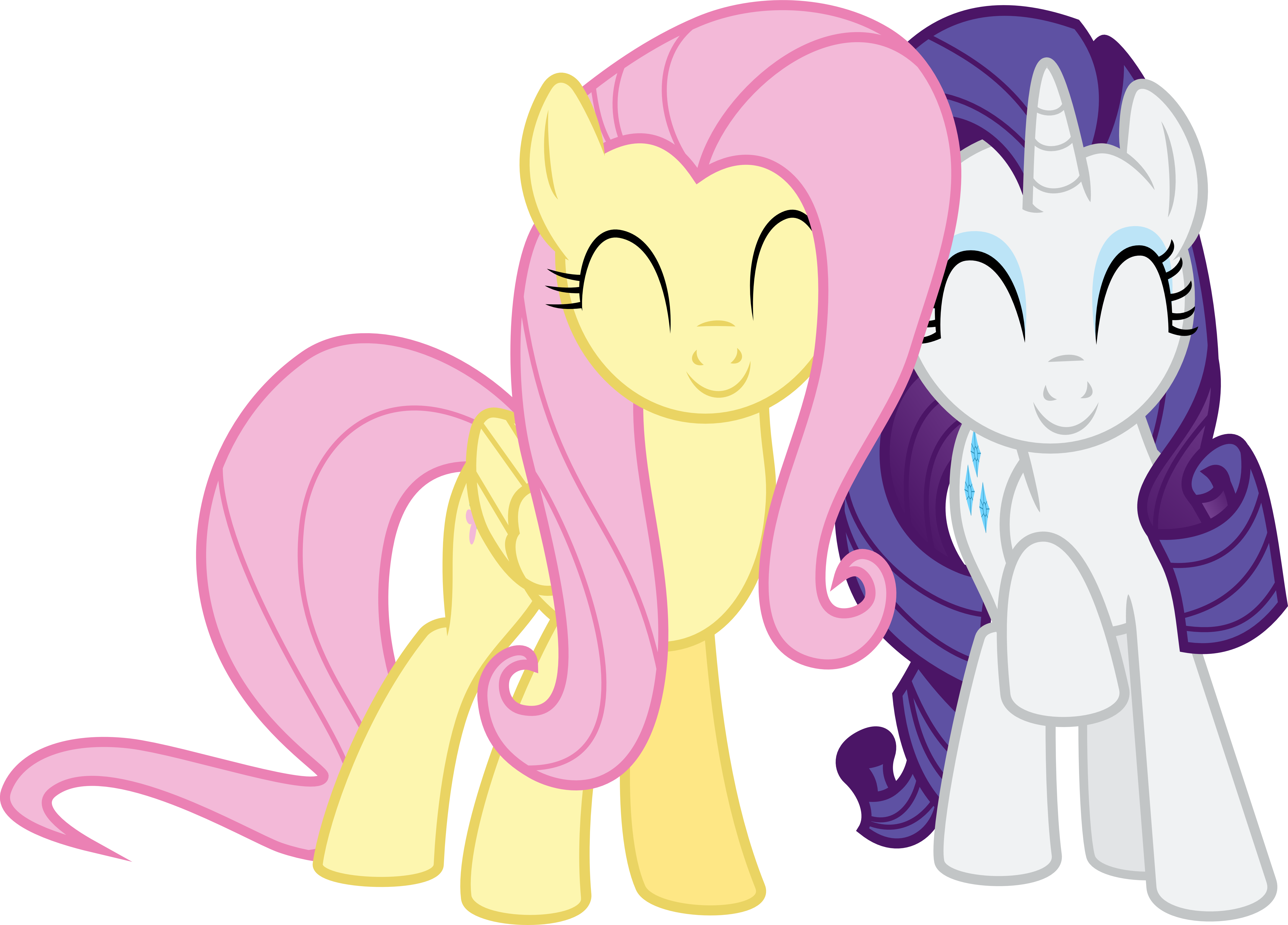 Fluttershy And Rarity Adorable By Jeatz Axl On DeviantArt