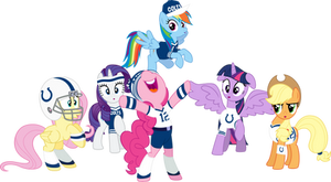 Mane Six Super Bowl Cheer 2