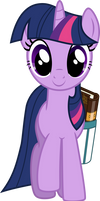 Twilight Sparkle Walking With Book