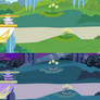 Grassy Walkway Background