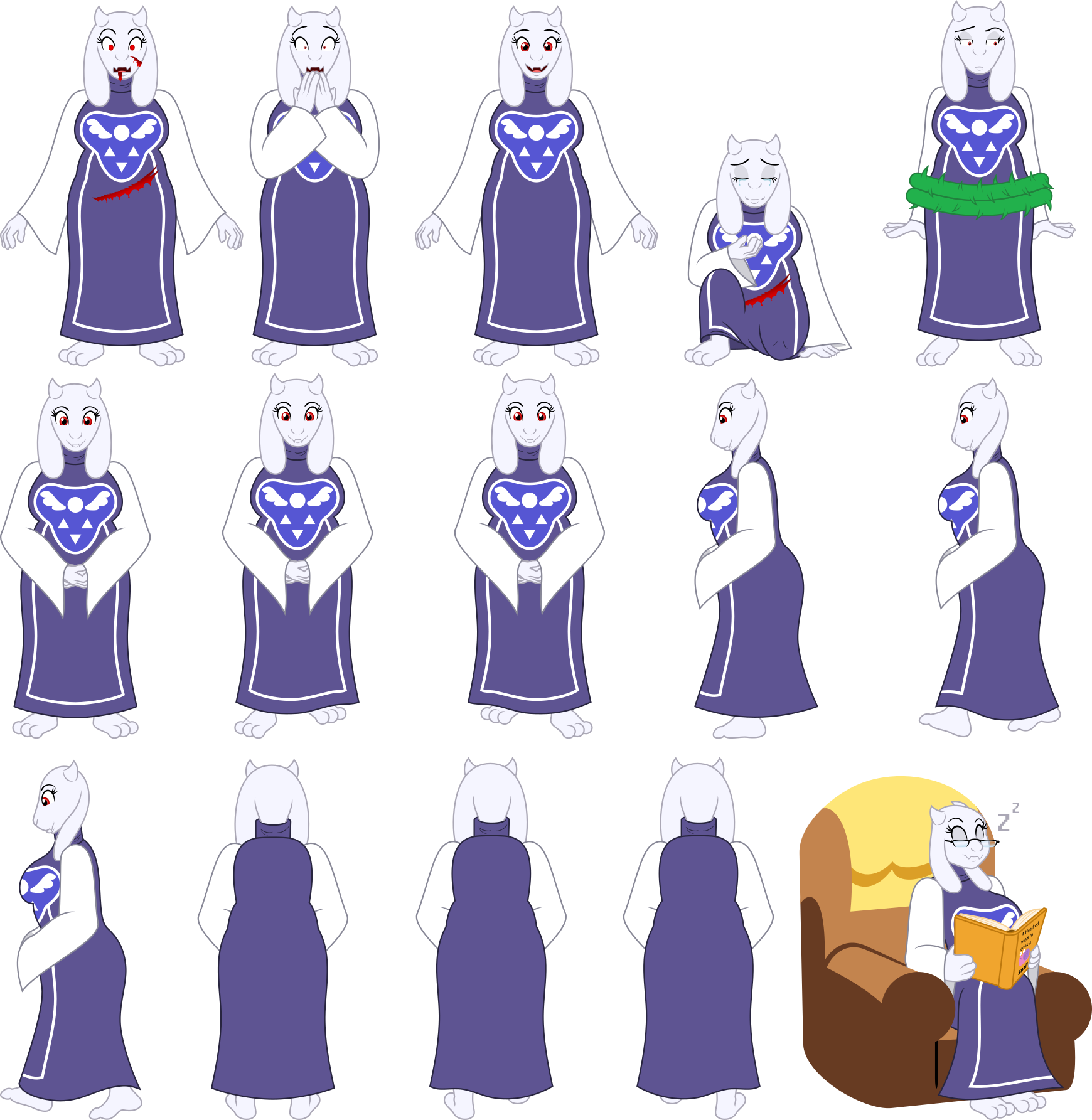 Toriel Vectors Set by Jeatz-Axl on DeviantArt