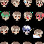 Wittle Digi Emoticon Set