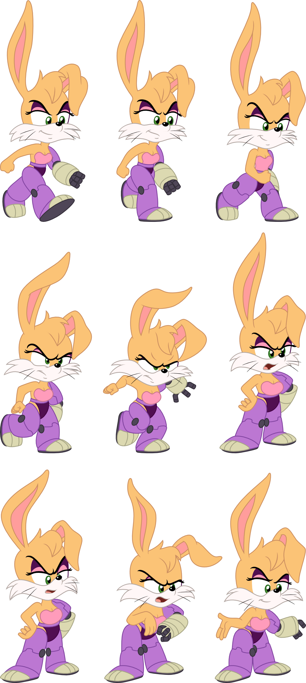 Bunnie Rabbot Vectors Set 2