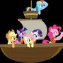 Mane Six On A Boat